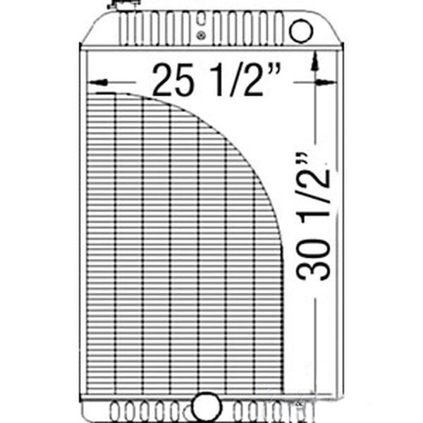 Aftermarket Radiator Fits International 5088 5288 5488 Tractors 146508C1 - main